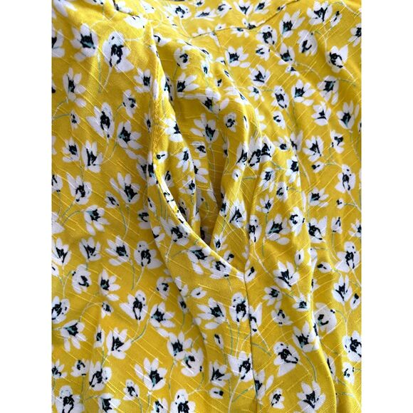 Joe by Joe benbasset summer mini skirt Y2K button up floral yellow women XL - Picture 3 of 5